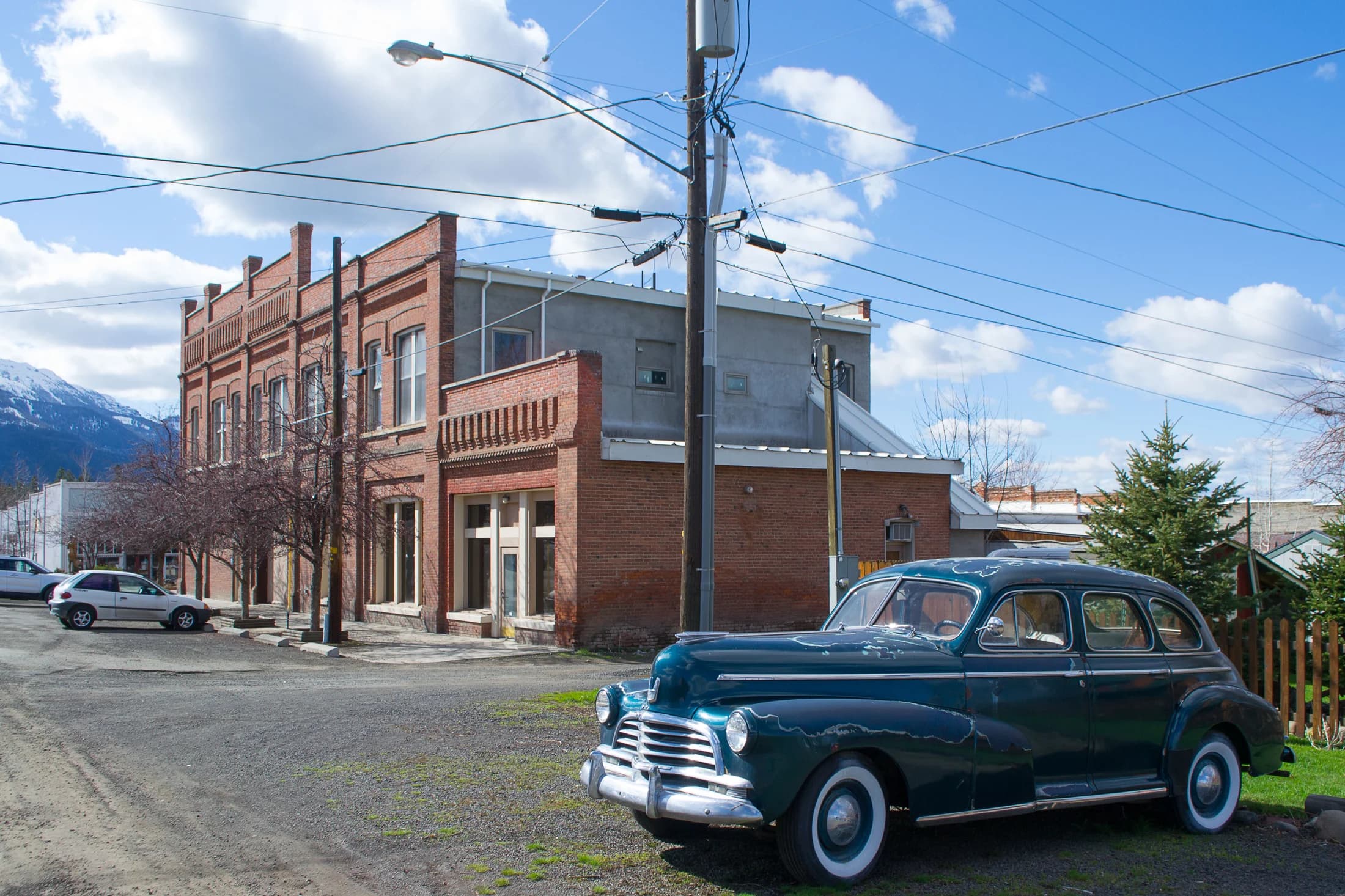 A street scene in Joseph, photographed in April 2013.