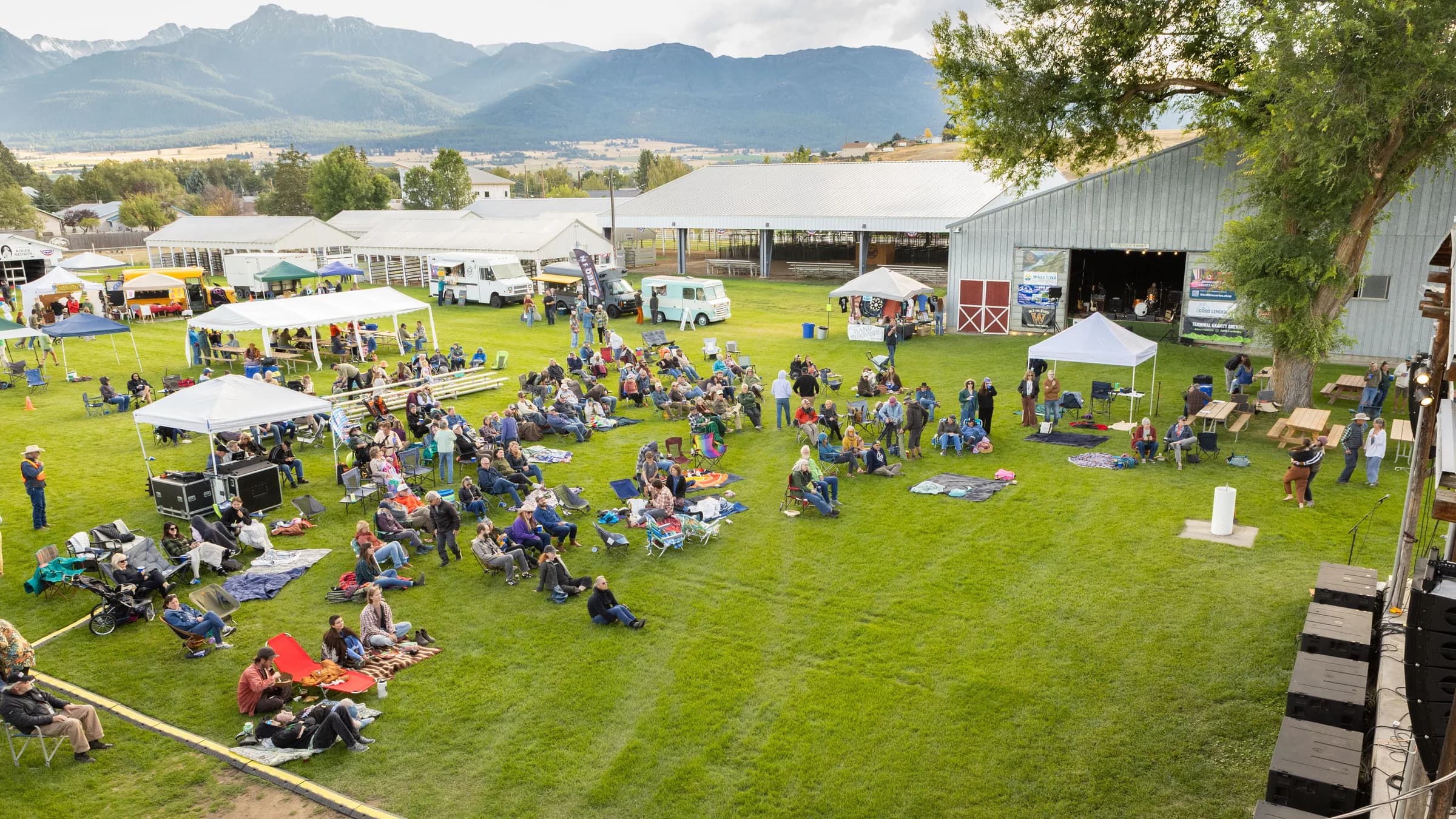 The lawn at Juniper Jam
