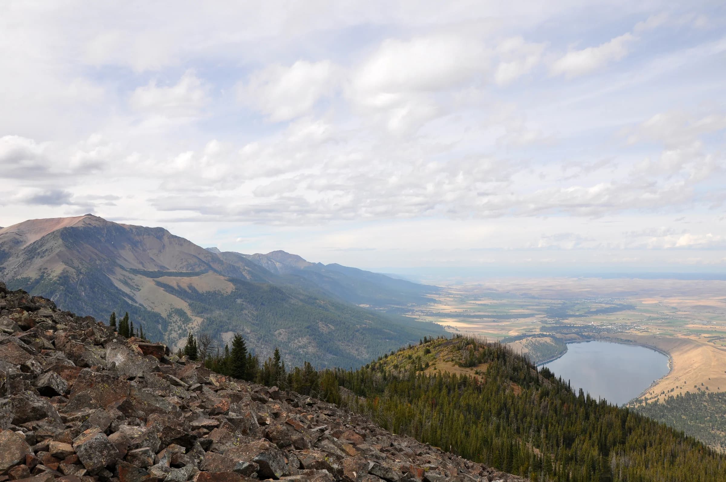 Wallowa Lake and the valley, seen from Mount Howard.
